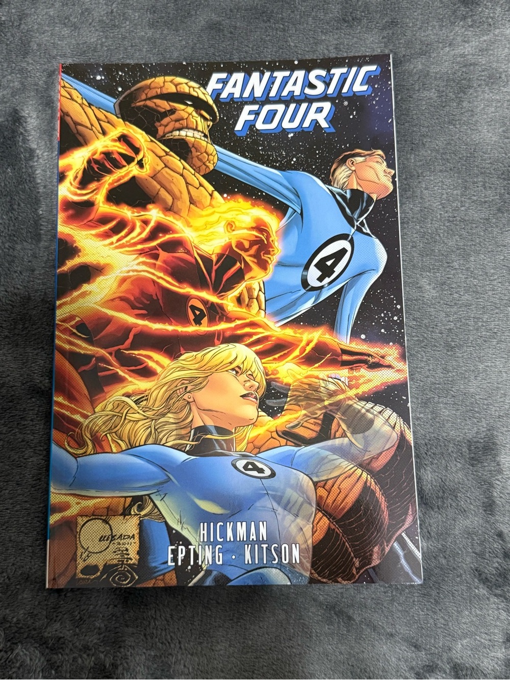 Marvel Fantastic Four Hardcover - Blue & Gray Artwork